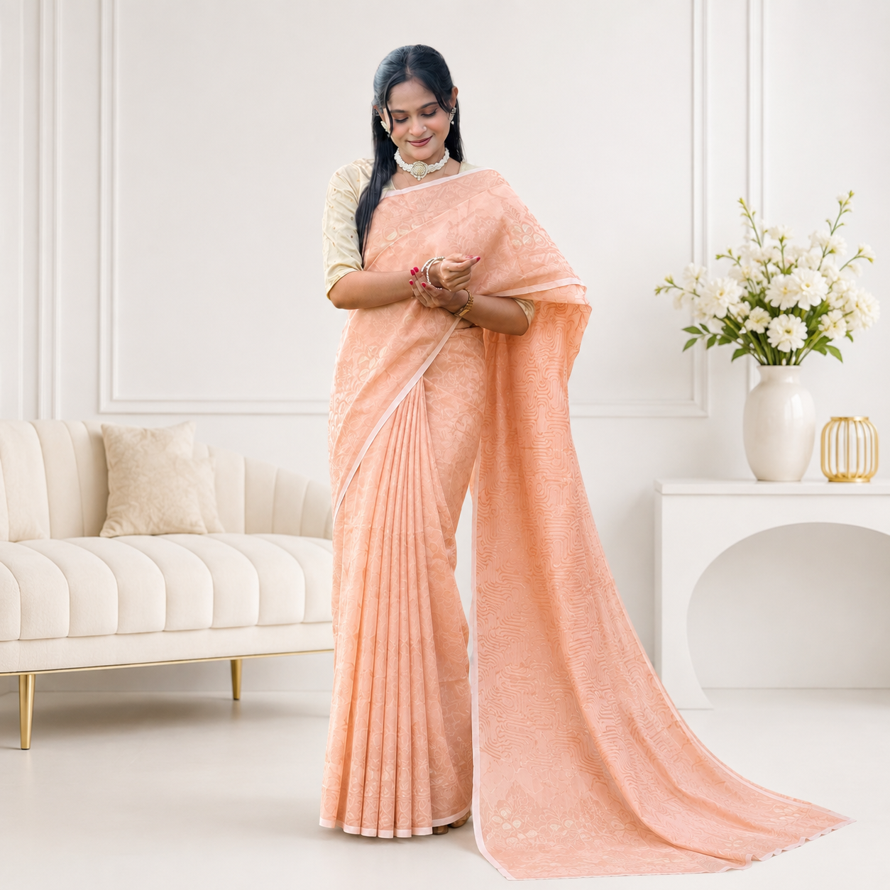 Maxo Jamdani Sharee (Code: 215)